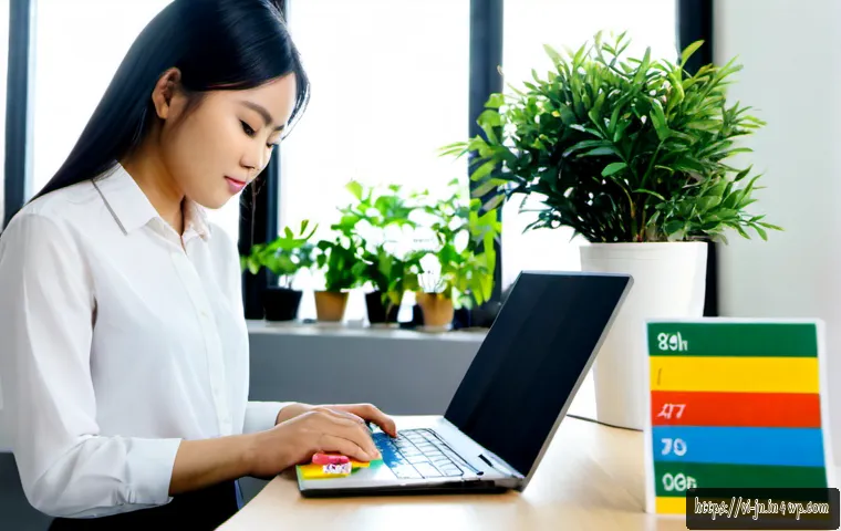 성과 향상을 위한 의식 변화 전략 - Photorealistic modern Vietnamese office scene, a focused young Vietnamese professional standing besi...